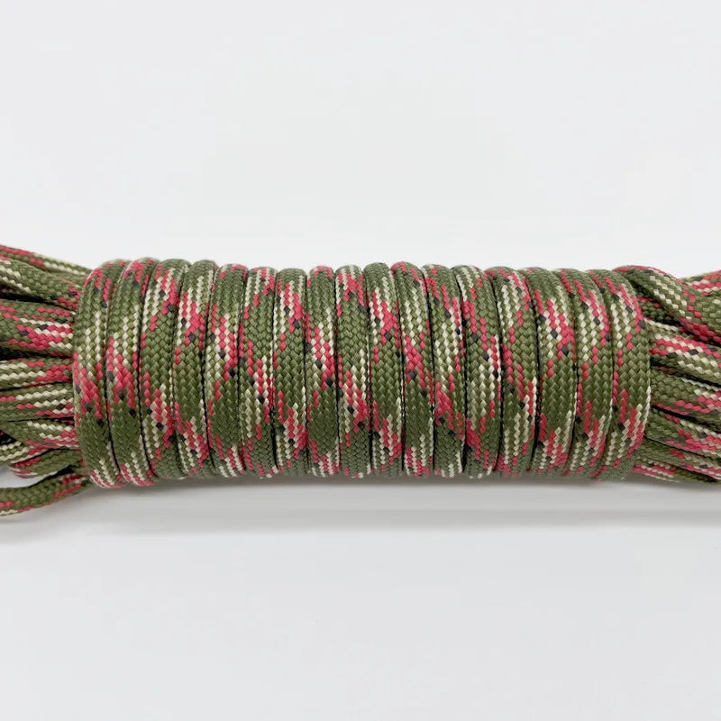 100FT 50FT Dia.4mm 9 stand Cores Paracord for Survival Parachute Cord Lanyard Camping Climbing Camping Rope Hiking Clothesline