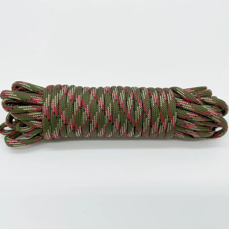100FT 50FT Dia.4mm 9 stand Cores Paracord for Survival Parachute Cord Lanyard Camping Climbing Camping Rope Hiking Clothesline