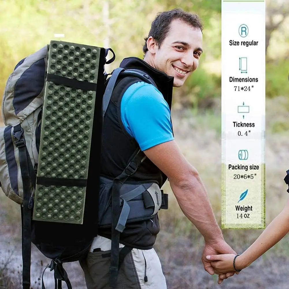 Moisture-Proof Pad Tent Sleeping Pad Tent Mat Foam Camping Mat Folding Picnic Mat Soft Compact Cushion Foldable Backpack