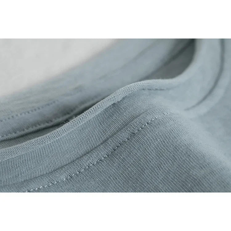 White Long Sleeve Women's T-shirt Thin Spring Autumn Loose round Neck Base Shirt Cotton Casual Inner Wear Top for Ladies