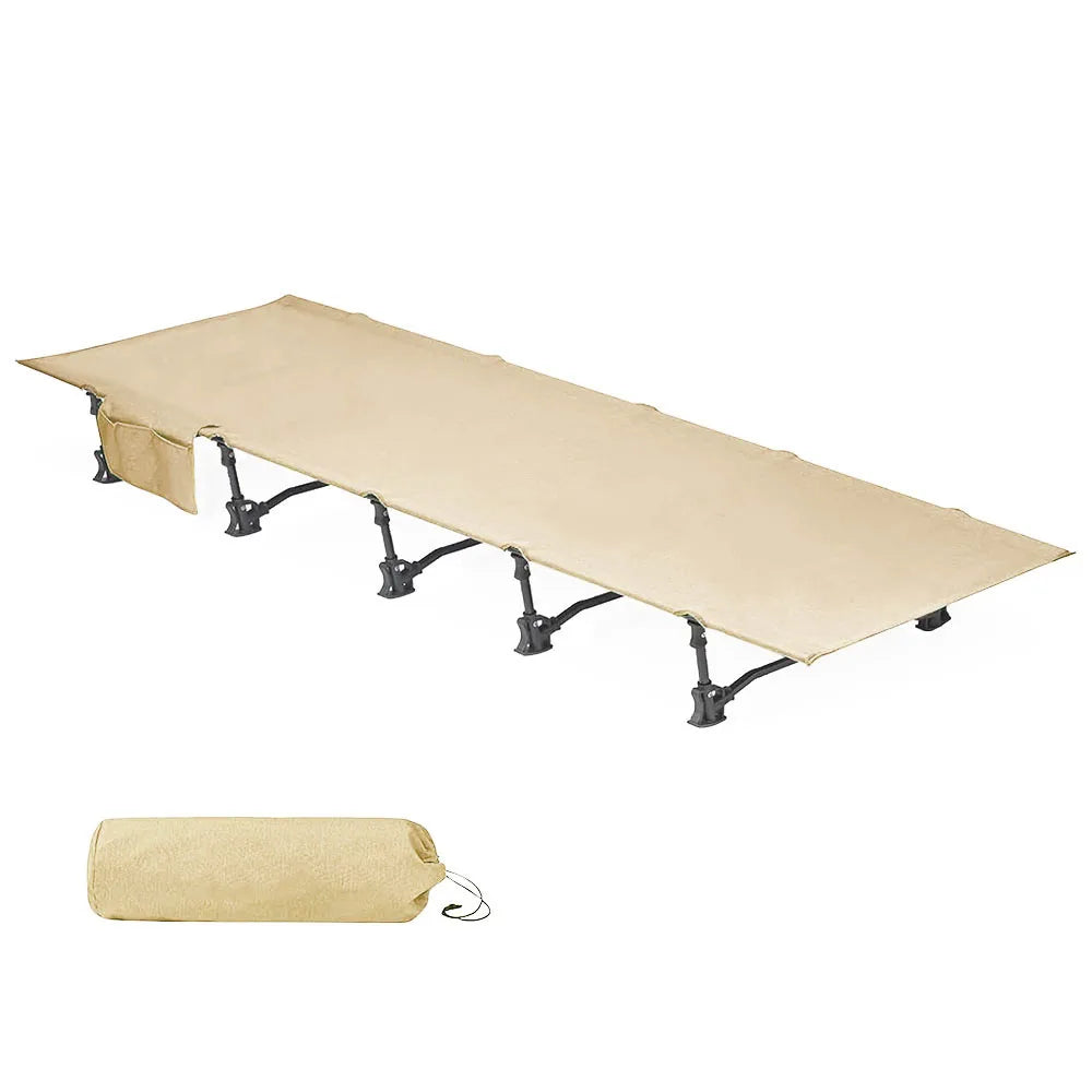 Folding Camping Cot Portable Lightweight Sleeping Bed for Backpacking Easy Set Up Camp Cot Bed for Outdoor Hiking, Beach, Picnic