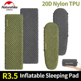 Naturehike R3.5 Inflatable Mat 20D Nylon TPU Winter Warm Sleeping Pad Ultralight Outdoor Hiking Camping Mattress with Air Bag