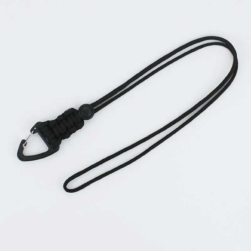 12cm/22cm/46cm Paracord Lanyard Tactical Outdoor EDC Accessories Handmade Lanyard Hanging Buckle for Camping Hunting Fishing