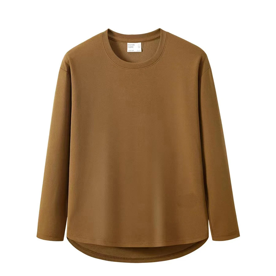 WAVLATII New Women Korean Casual Style Tops Female White Oversized Long Sleeve T shirt for Spring Autumn Lady Solid Tees WLT2309