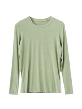 SuyaDream Women Knitted T Shirt Silk Viscose Blend Long Sleeves Solid Basic Cozy Tee 2022 Spring Summer Ribs Top Pink Blue