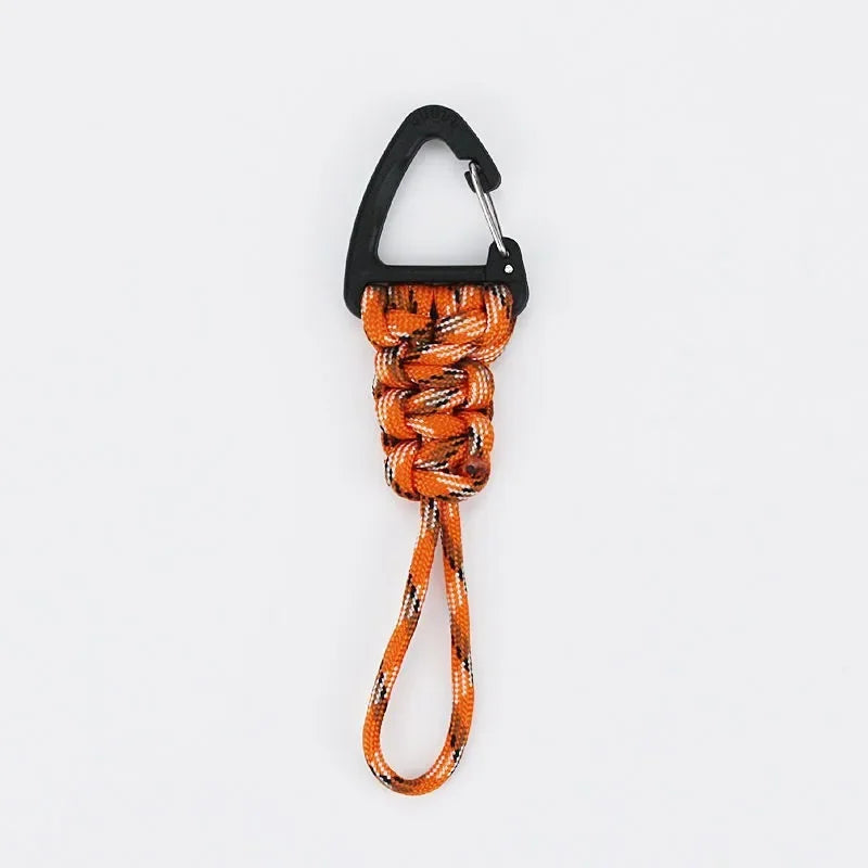 12cm/22cm/46cm Paracord Lanyard Tactical Outdoor EDC Accessories Handmade Lanyard Hanging Buckle for Camping Hunting Fishing