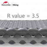 Naturehike R3.5 Inflatable Mat 20D Nylon TPU Winter Warm Sleeping Pad Ultralight Outdoor Hiking Camping Mattress with Air Bag