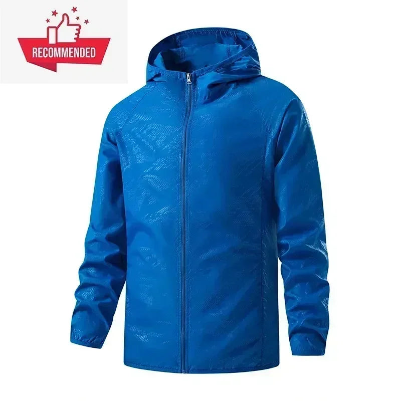 Camping Rain Coat Men Women Windbreaker Waterproof Jacket Sun Protect Clothing Fishing Rain Wind Breaker Jacket Climbing Clothes