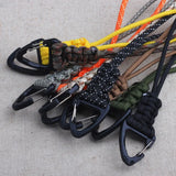 12cm/22cm/46cm Paracord Lanyard Tactical Outdoor EDC Accessories Handmade Lanyard Hanging Buckle for Camping Hunting Fishing