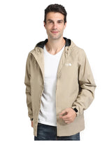 Men's Waterproof Hooded Jacket, Lightweight Windbreaker, Outdoor Sports Raincoat, Comfortable and Stylish