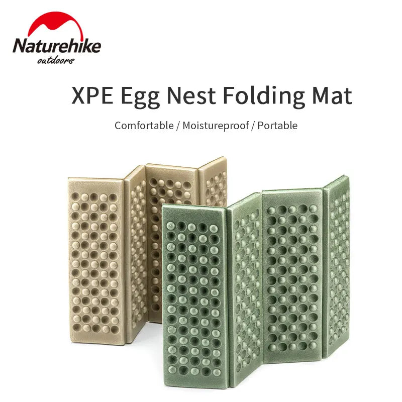 Naturehike XPE Egg Nest Folding Cushion 36g Ultralight Outdoor Heat Insulation Camping Mat 1 Person Portable Picnic Sit Pad