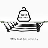 WESTTUNE Camping Cot Portable Folding Bed Outdoor Ultralight Compact Tent Bed for Camping Travel Backpacking Hiking Sleeping Cot