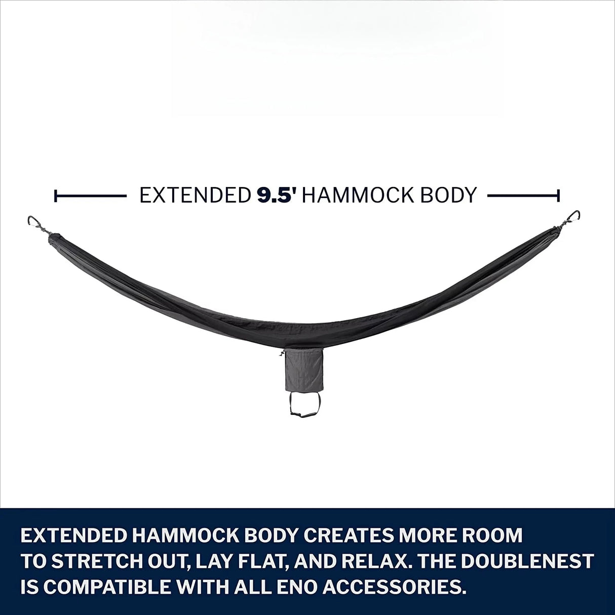Lightweight hammock with straps for camping, hiking, backpacking and beaches