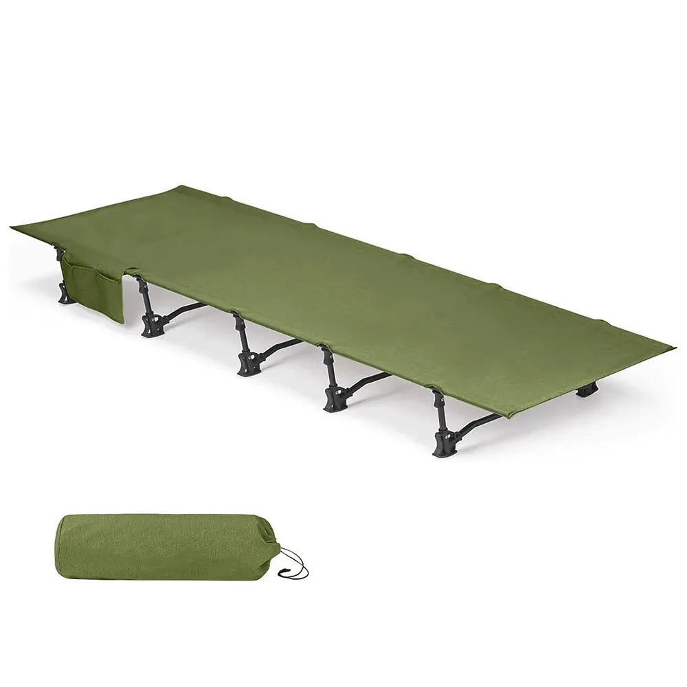 Folding Camping Cot Portable Lightweight Sleeping Bed for Backpacking Easy Set Up Camp Cot Bed for Outdoor Hiking, Beach, Picnic