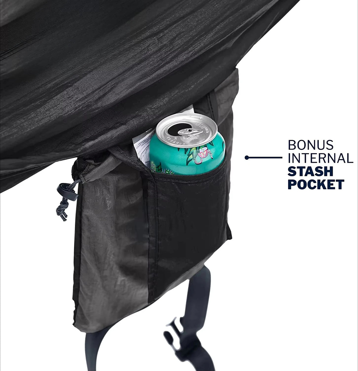 Lightweight hammock with straps for camping, hiking, backpacking and beaches