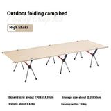 Lohascamping 90cm widen Camping cot Ultralight Portable High-low dual-purpose folding Bed Backpacking Travel hiking Sleeping Cot