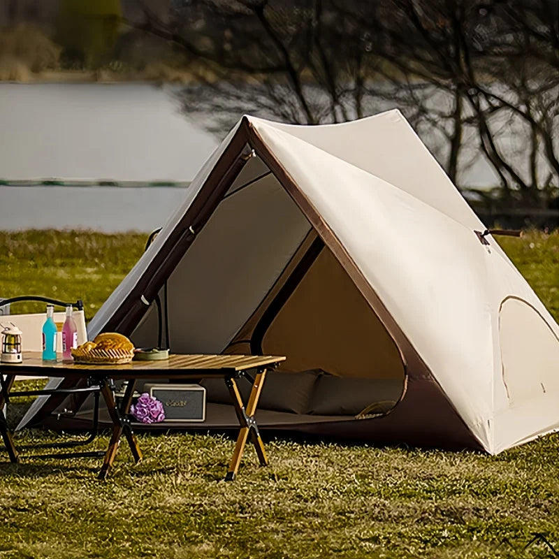 Beach Tent Automatic Instant Open Lightweight UV Protection Portable Outdoor Camping Sun Shelter Family Size Triangle Tent