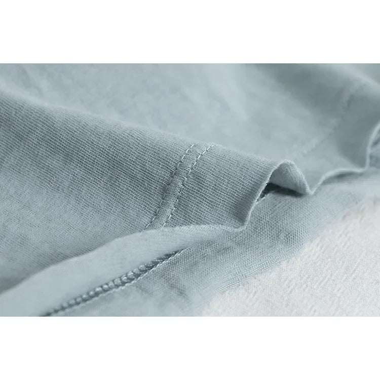 White Long Sleeve Women's T-shirt Thin Spring Autumn Loose round Neck Base Shirt Cotton Casual Inner Wear Top for Ladies
