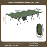 Lohascamping Camping cot 90cm widen Ultralight Portable High-low dual-purpose folding Bed Backpacking Travel hiking Sleeping Cot