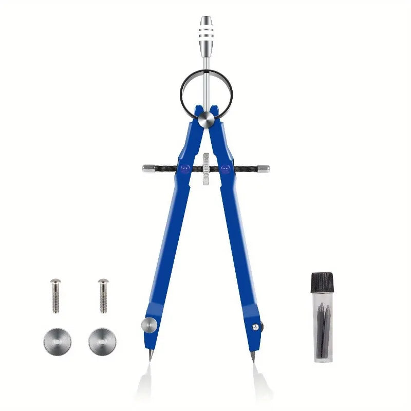 1PC Professional Compass Geometry Set with Lock Math and Precision Compass Metal and Durable for Solid and Plane Precis