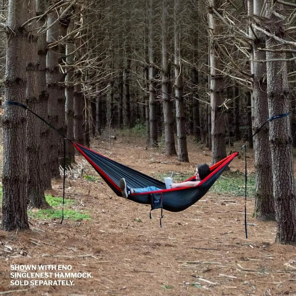 Lightweight hammock with straps for camping, hiking, backpacking and beaches