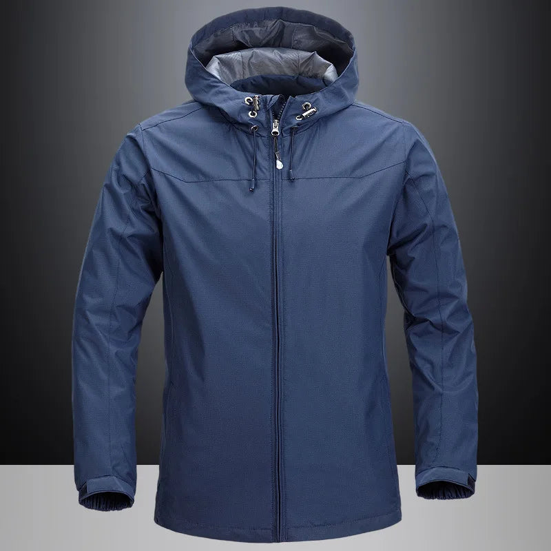 Hot Sale Male Casual Windproof Water Repellent Sports Windbreaker Outdoor Hiking Camping Fishing Breathable Hooded Jackets Men