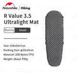 Naturehike R3.5 Inflatable Mat 20D Nylon TPU Winter Warm Sleeping Pad Ultralight Outdoor Hiking Camping Mattress with Air Bag
