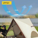 Beach Tent Automatic Instant Open Lightweight UV Protection Portable Outdoor Camping Sun Shelter Family Size Triangle Tent