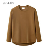 WAVLATII New Women Korean Casual Style Tops Female White Oversized Long Sleeve T shirt for Spring Autumn Lady Solid Tees WLT2309