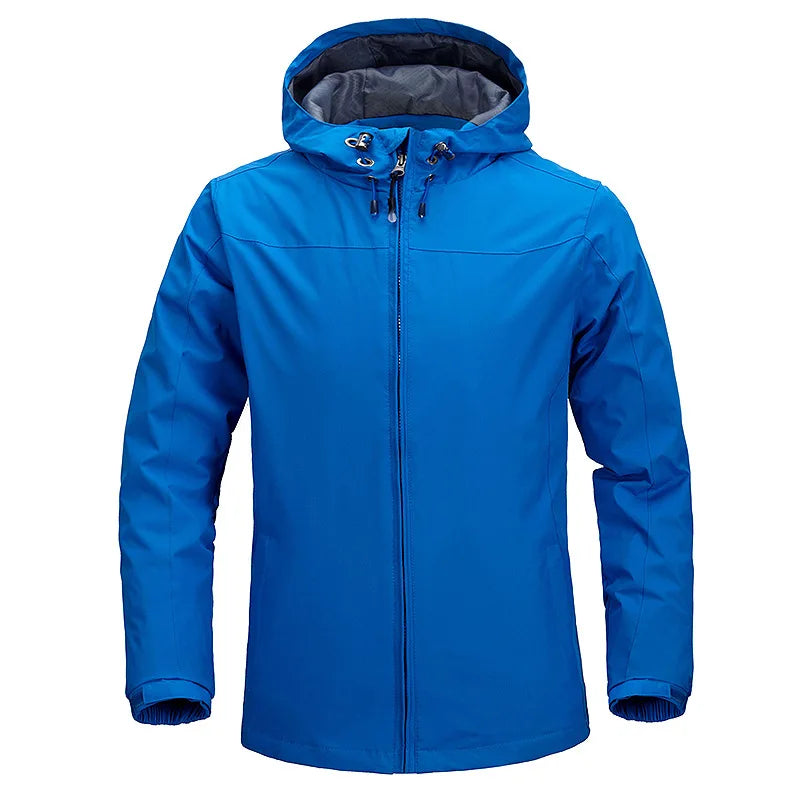 Hot Sale Male Casual Windproof Water Repellent Sports Windbreaker Outdoor Hiking Camping Fishing Breathable Hooded Jackets Men