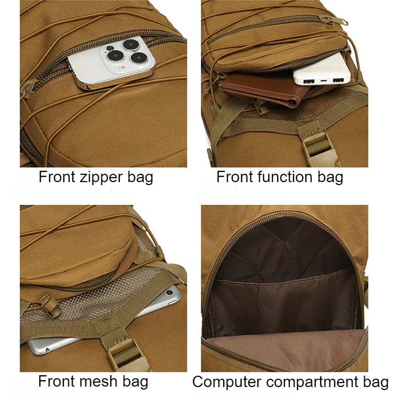 15L Molle Backpack Outdoor Sports Bicycle Backpacks Cycling Climbing Hiking Trekking Camping Bag