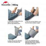 Naturehike R3.5 Inflatable Mat 20D Nylon TPU Winter Warm Sleeping Pad Ultralight Outdoor Hiking Camping Mattress with Air Bag