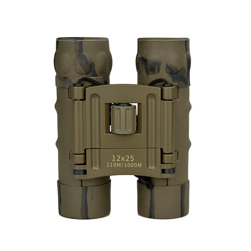 12×25 Professional Camouflage Binocular Super Powerful Magnesium Alloy Filled Binocular Waterproof Phase Coated Telescope