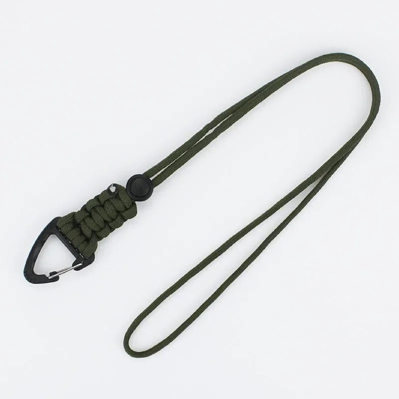 12cm/22cm/46cm Paracord Lanyard Tactical Outdoor EDC Accessories Handmade Lanyard Hanging Buckle for Camping Hunting Fishing