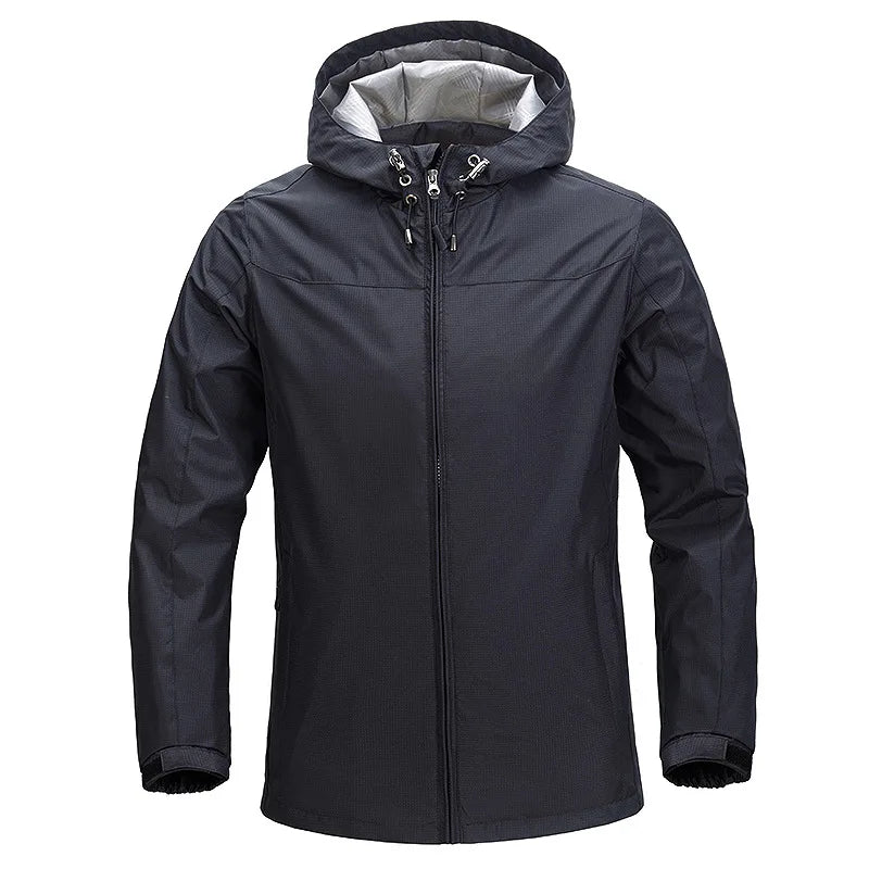 Hot Sale Male Casual Windproof Water Repellent Sports Windbreaker Outdoor Hiking Camping Fishing Breathable Hooded Jackets Men