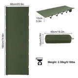 WESTTUNE Camping Cot Portable Folding Bed Outdoor Ultralight Compact Tent Bed for Camping Travel Backpacking Hiking Sleeping Cot