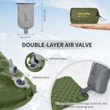 Naturehike R4.6 Inflatable Mattress Outdoor Camping Hiking Ultralight Sleeping Pad Single Folding TPU Nylon Moisture-proof Mat
