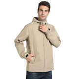 Men's Waterproof Hooded Jacket, Lightweight Windbreaker, Outdoor Sports Raincoat, Comfortable and Stylish