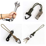 12cm/22cm/46cm Paracord Lanyard Tactical Outdoor EDC Accessories Handmade Lanyard Hanging Buckle for Camping Hunting Fishing