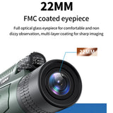 10-30x50 Zoom Telescope Astronomical Hunting Monocular Camping Equipment HD Spotting Scope with Phone Adapter Tripod