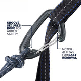 Lightweight hammock with straps for camping, hiking, backpacking and beaches