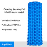 Camping Inflatable Mattress In Tent Folding Camp Bed Sleeping Pad Picnic Blanket Travel Air Mat Camping Equipment