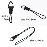 12cm/22cm/46cm Paracord Lanyard Tactical Outdoor EDC Accessories Handmade Lanyard Hanging Buckle for Camping Hunting Fishing