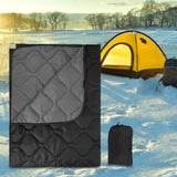 Insulation Blanket with Compression Carry Bag Lightweight Warm Quilt Multifunctional Quilted Outdoor Blanket Jungle Hunting Gear