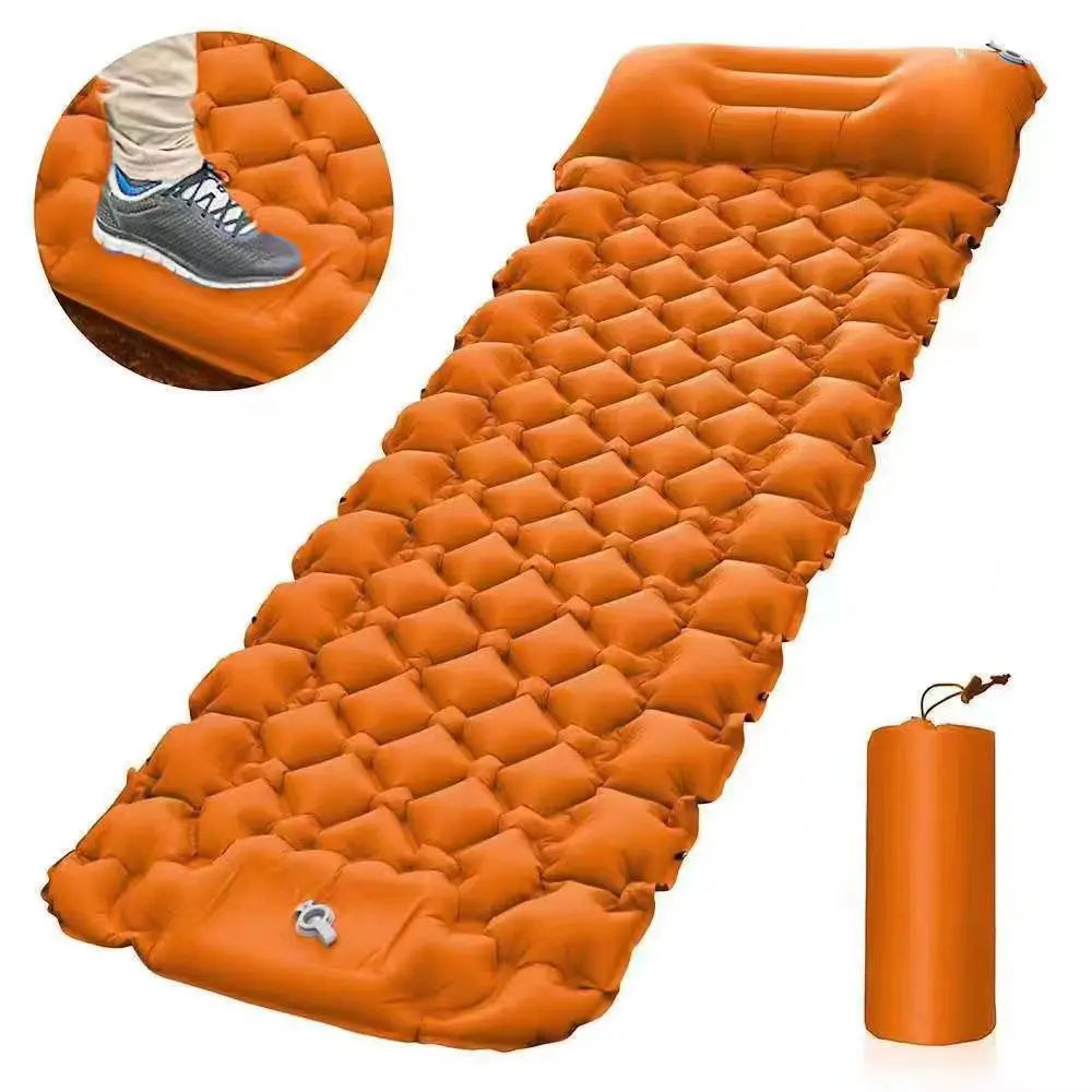 Outdoor Inflatable MATS Lightweight Portable Camping Moisture-proof Inflatable Sleeping MATS for Lunch Breaks Car Inflatable MAT