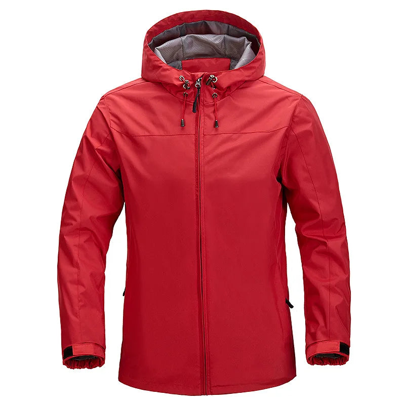 Hot Sale Male Casual Windproof Water Repellent Sports Windbreaker Outdoor Hiking Camping Fishing Breathable Hooded Jackets Men