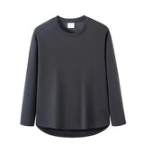 WAVLATII New Women Korean Casual Style Tops Female White Oversized Long Sleeve T shirt for Spring Autumn Lady Solid Tees WLT2309